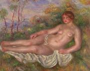 Pierre-Auguste Renoir Renoir Reclining Woman Bather France oil painting artist